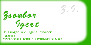 zsombor igert business card